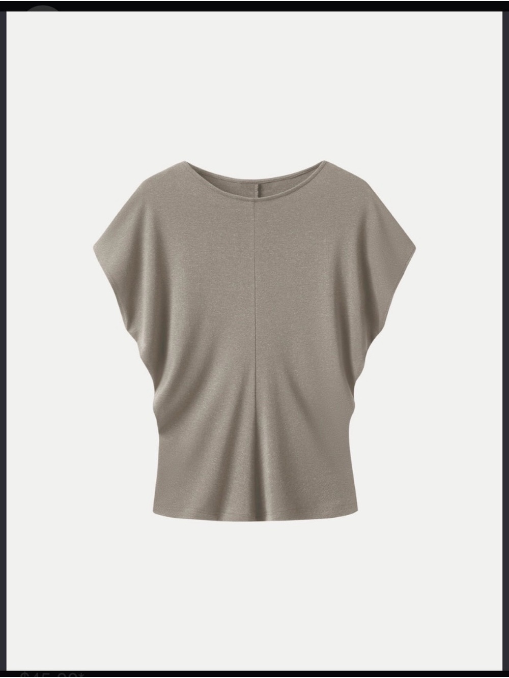 OGL Taupe Dolman Sleeve Crewneck Top